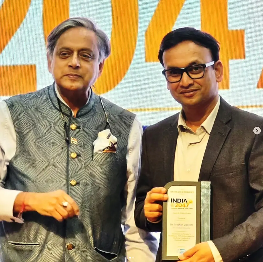 With Shashi Tharoor